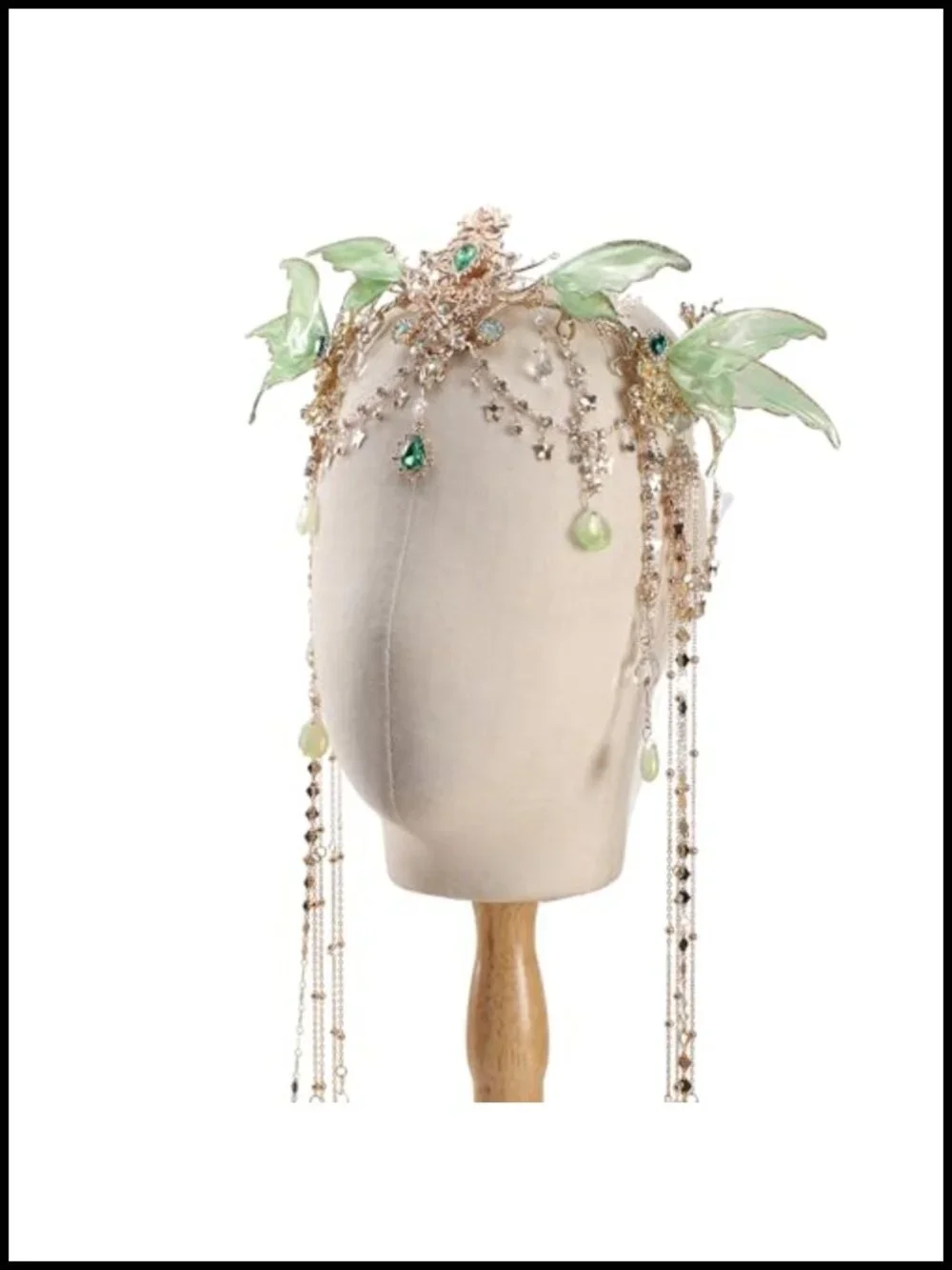Fairy Elf Crown with Butterfly Wings Renaissance Cosplay Halloween Headpiece